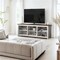 Wood Farmhouse TV Stand for Up to 70" TVs with Storage Shelves